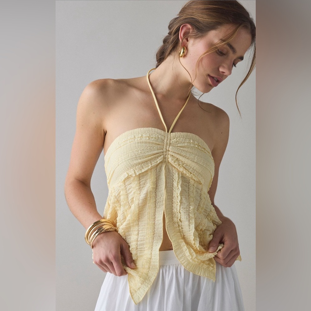 UO Eloise convertible tie split-front tube top